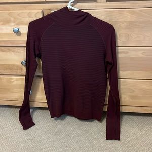 Lululemon Maroon Hooded Long Sleeve.